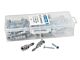 #8 Zip-Mate EZ Anchor Zinc Kit - 25/Case - Kit includes (50) anchors, (50) 8 x 1 Pan combo sheet metal screws and (1) #2 x 2