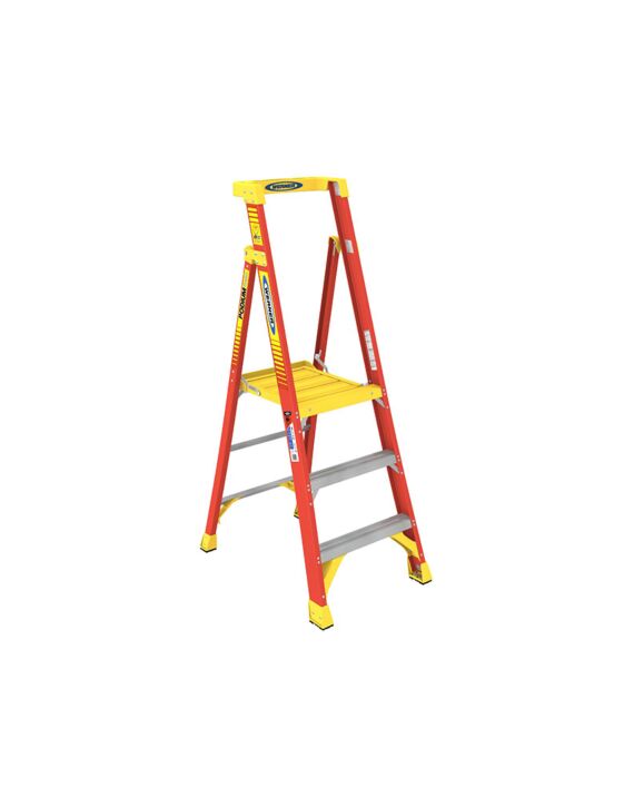 Werner Fiberglass Podium Ladder