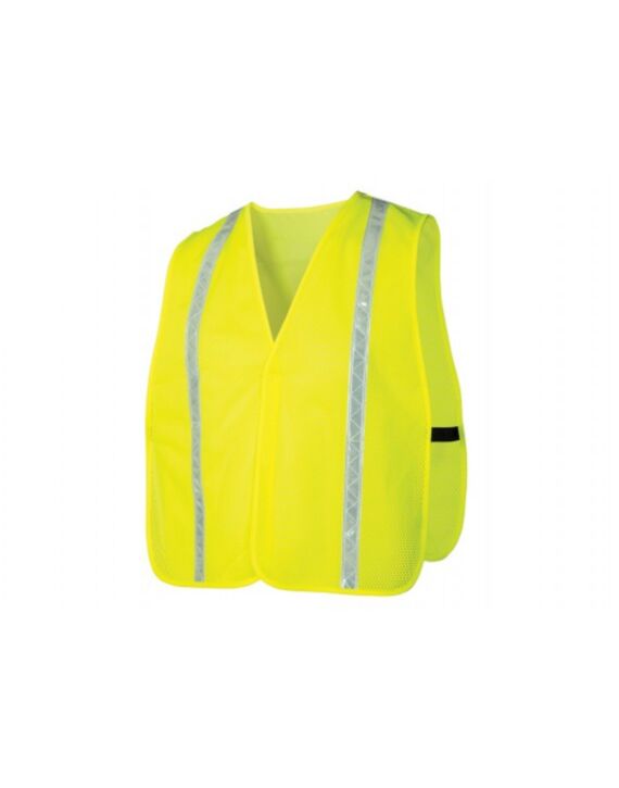 Safety Vest Lime Reflective Tape