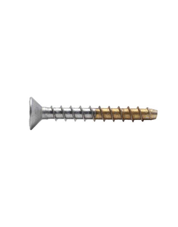 AF M6 x 60mm (1/4 x 2-1/4) Flat Torx Hd Concrete Screw-Anchor 316 Stainless 100/Box - 600/Ctn