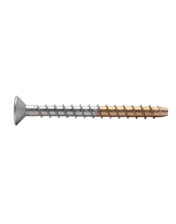 AF M6 x 80mm (1/4 x 3) Flat Torx Hd Concrete Screw-Anchor 316 Stainless 100/Box - 600/Ctn