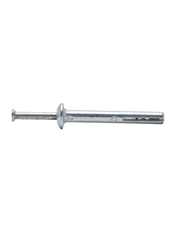 1/4 x 2 Zamac Hammer Drive Anchor 304 Stainless Steel Nail 100/Box - 1000/Ctn