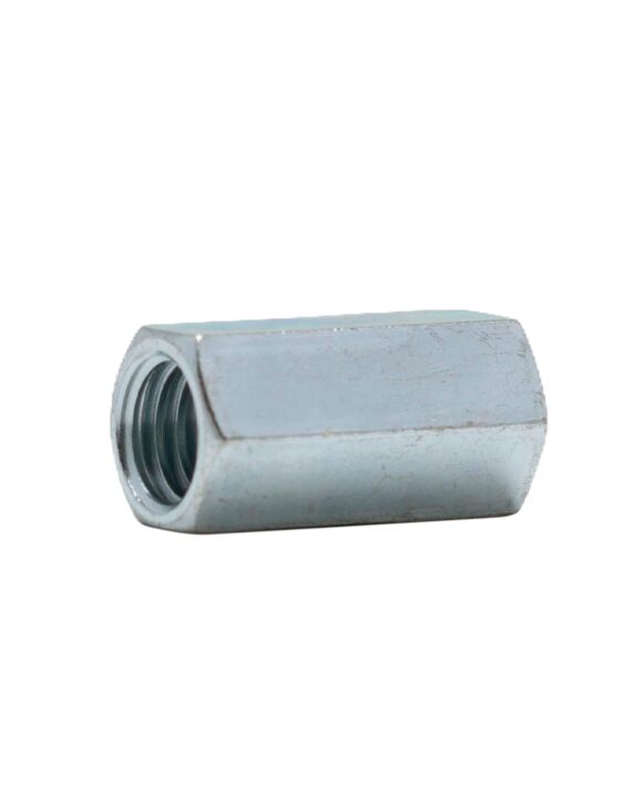 3/8-16 x 1-1/8 Rod Coupling Nut Grade 2 Zinc 100/Box - 500/Ctn