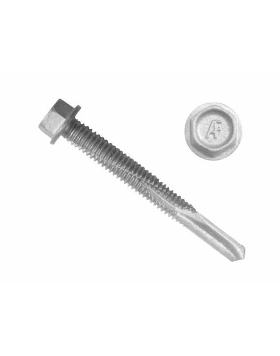 SD500 Hex Washer Head Self Drilling Screws - #4 Pt CliMax Coated