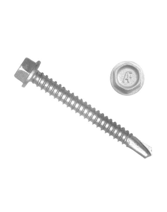 Hex Washer Head Self Drilling Screw - #3 Pt CliMax Coated