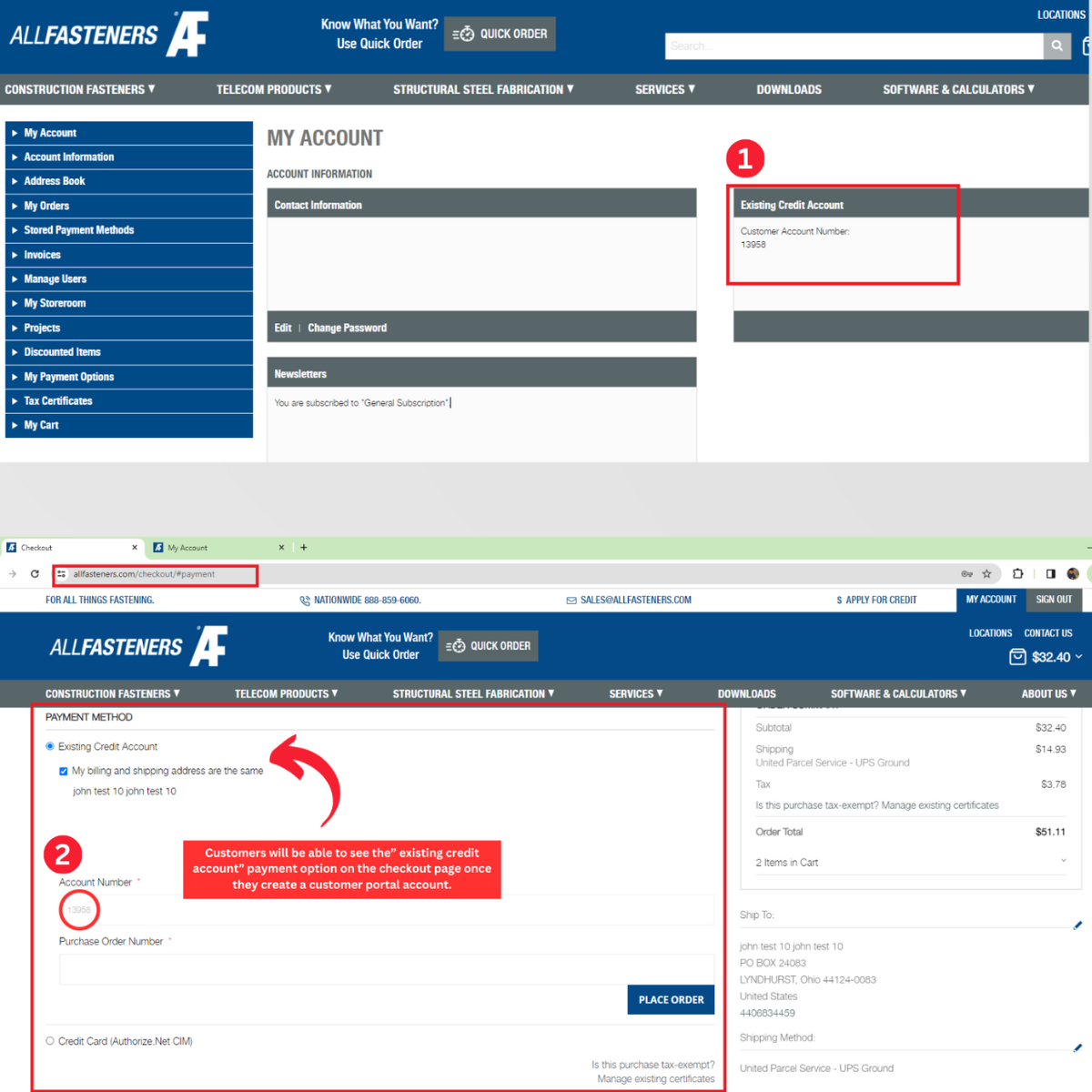 Streamlining Your Credit | Customer Portal Account